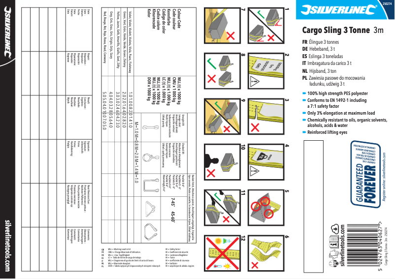 Imagen de la primera página del manual del dispositivo 250274