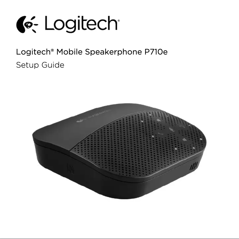 Page 1 de la notice Manuel utilisateur Logitech Mobile Speakerphone P710e
