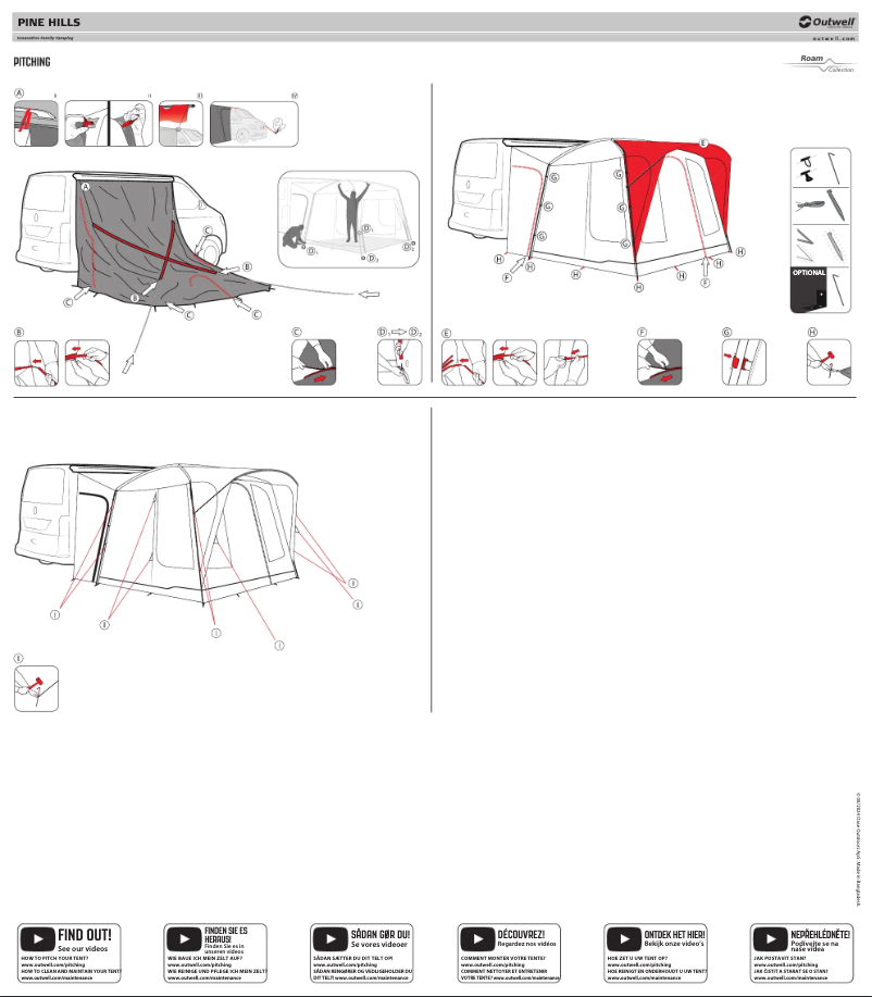 Page 1 de la notice Manuel utilisateur Outwell Pine Hills