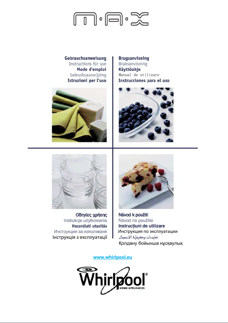 Page n°1 - Manuel utilisateur Whirlpool MAX 36