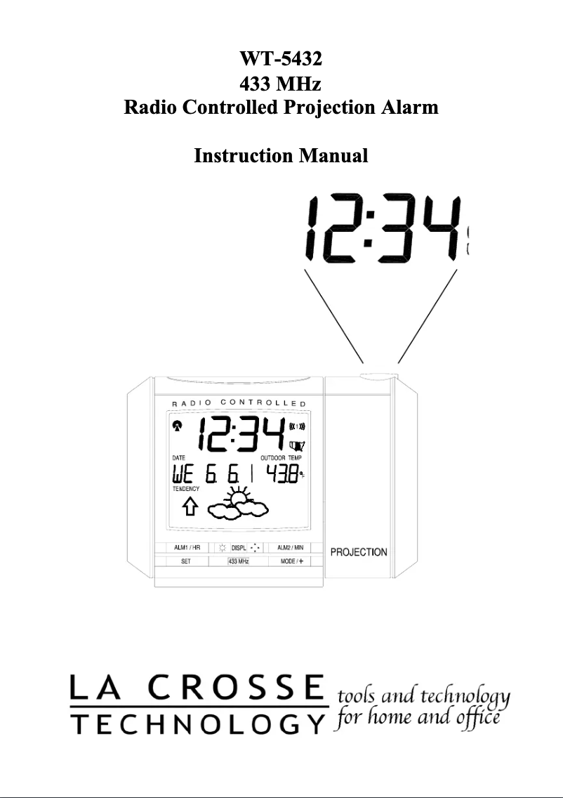 Page n°1 - Manuel utilisateur La Crosse Technology WT-5432