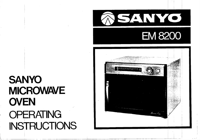 Page 1 of the manual User Manual Sanyo EM-8200