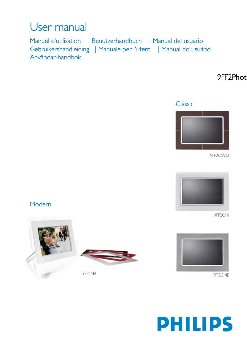 Image de la première page du manuel de l'appareil 9FF2CME