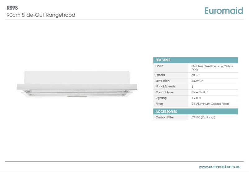 Page n°1 - Manuel utilisateur Euromaid RS9S