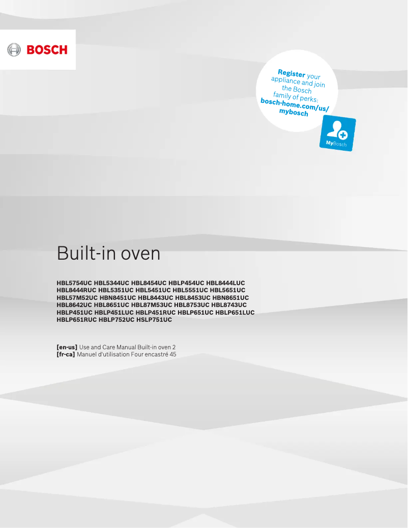 First page image of the manual for HBL5351UC
