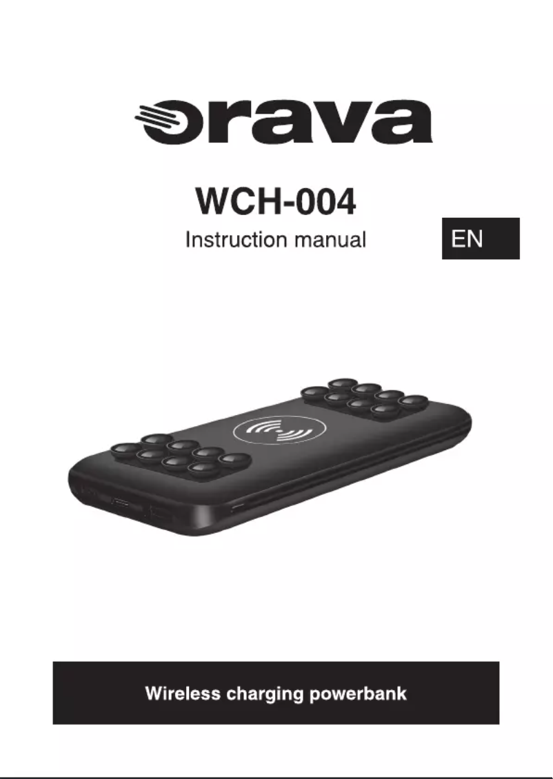 Page 1 de la notice Manuel utilisateur Orava WCH-004