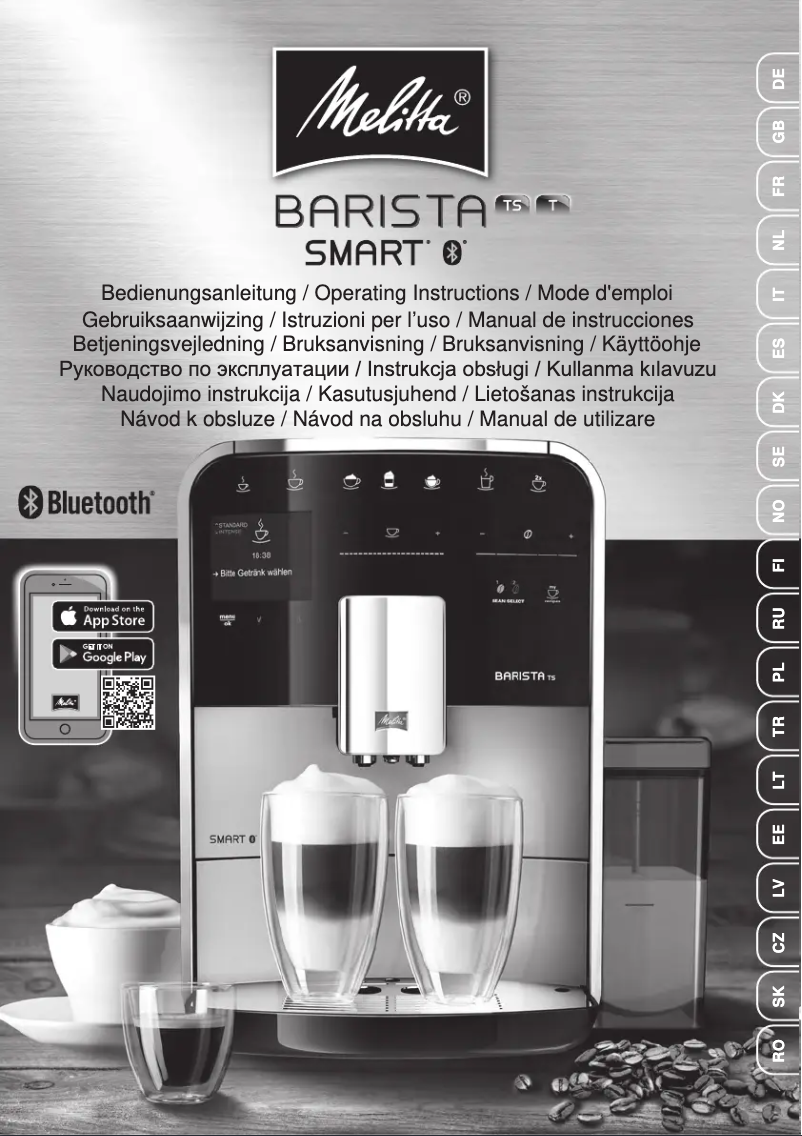 Page 1 de la notice Manuel utilisateur Melitta Barista Smart TS