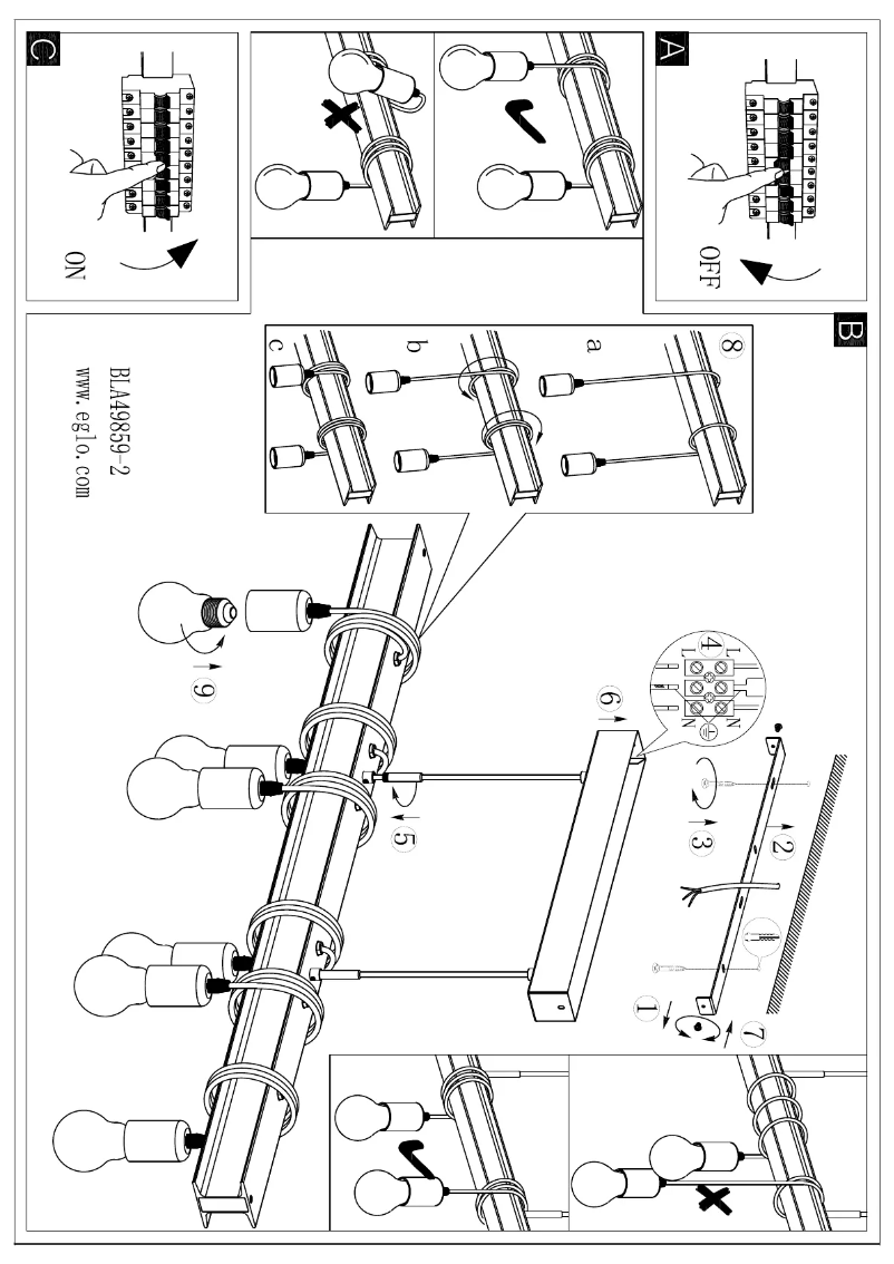 Page 1 de la notice Manuel utilisateur Eglo Townshend 4