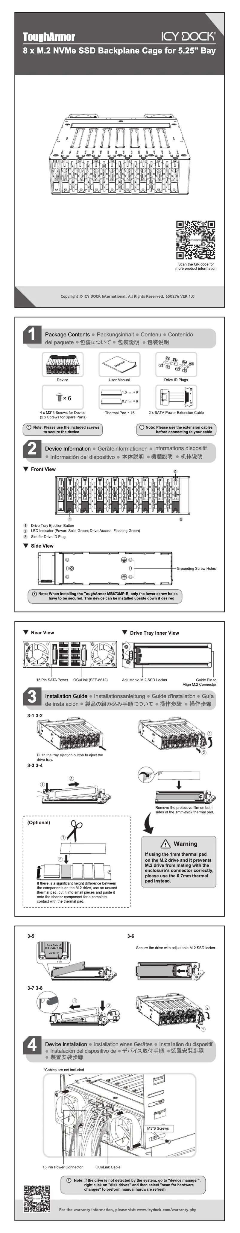 Imagen de la primera página del manual del dispositivo ToughArmor MB873MP-B