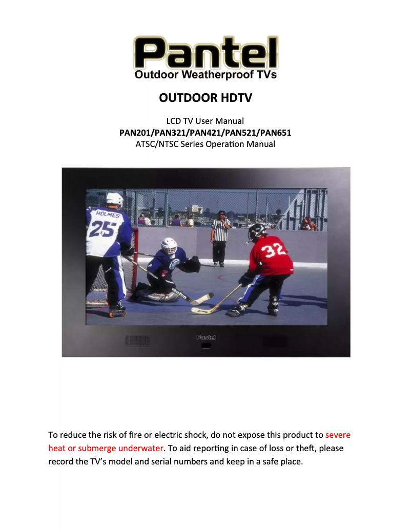 Page n°1 - Manuel utilisateur Pantel PAN521