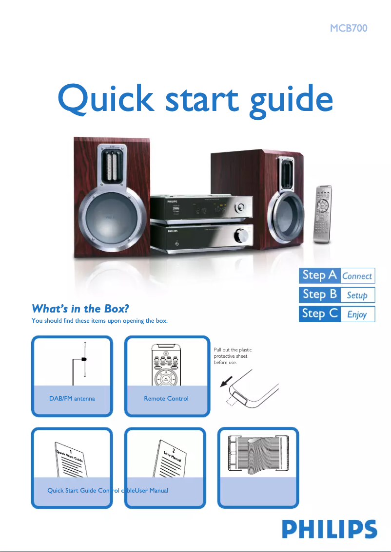 Image de la première page du manuel de l'appareil MCB700
