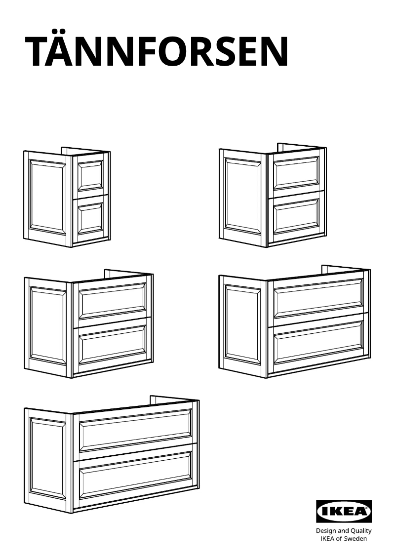 Image de la première page du manuel de l'appareil TÄNNFORSEN 705.354.52