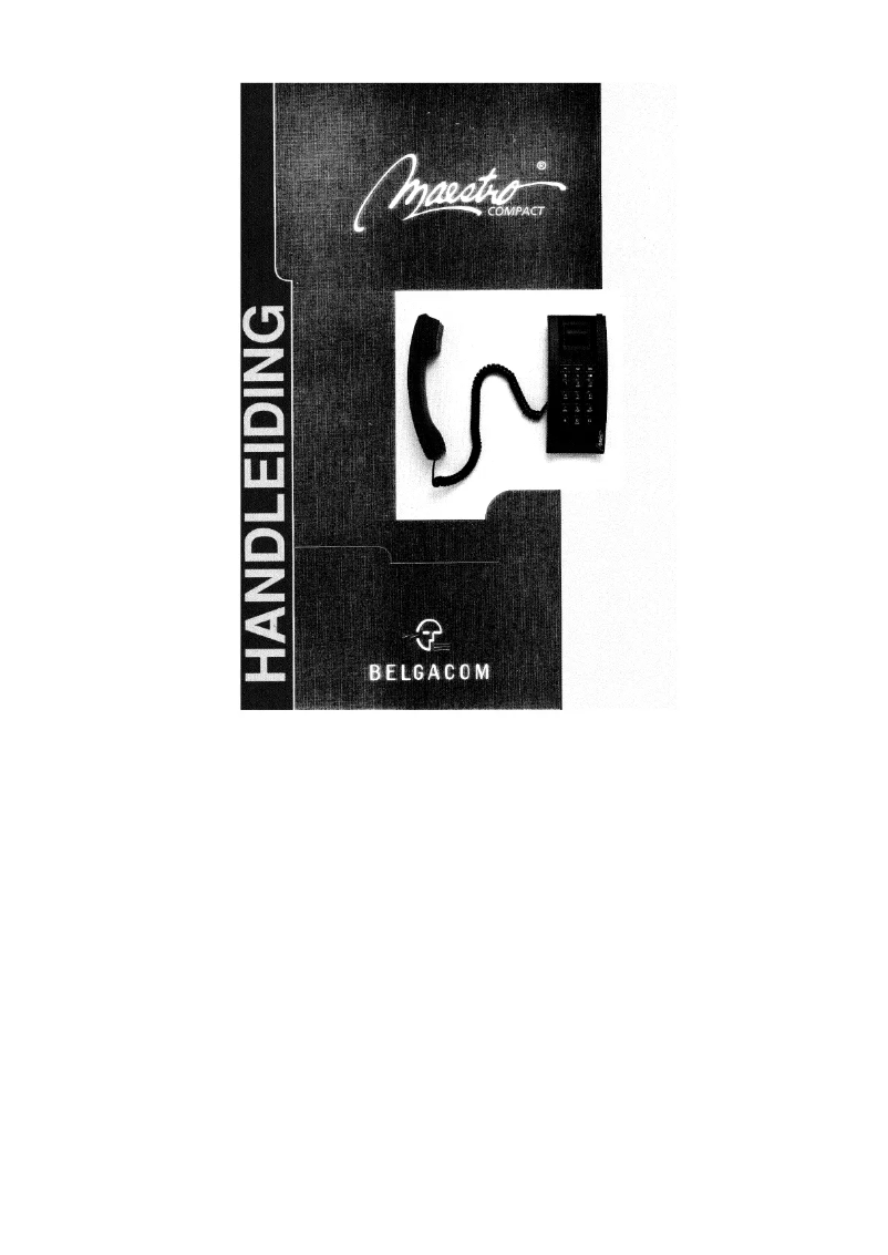 Image de la première page du manuel de l'appareil Maestro Compact