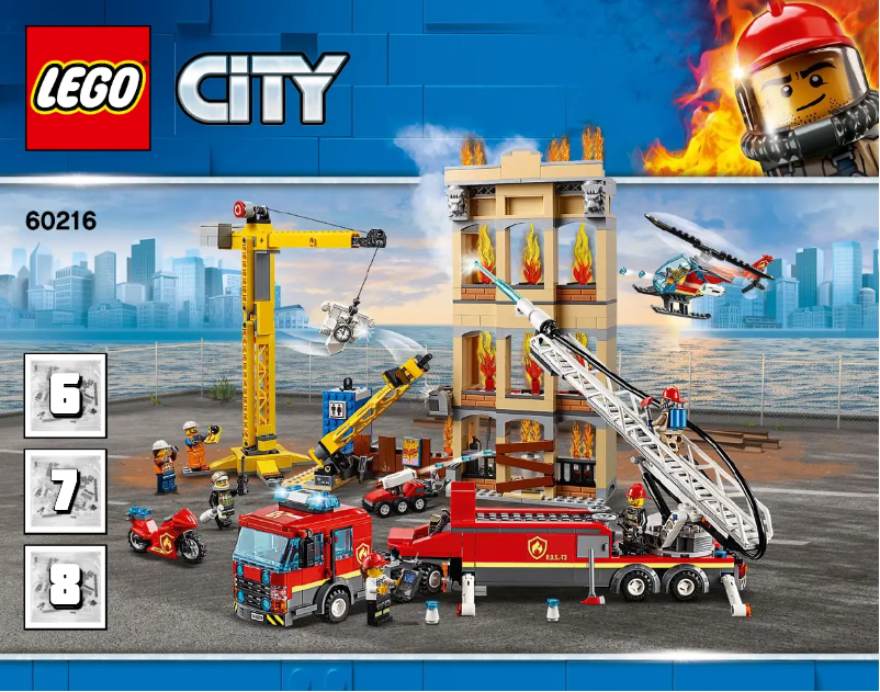 Page 1 de la notice Manuel utilisateur Lego City 60216