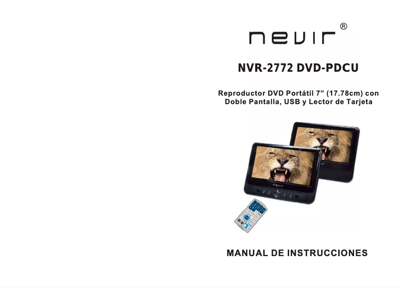 Page n°1 - Manuel utilisateur Nevir NVR-2772DVD-PDCU
