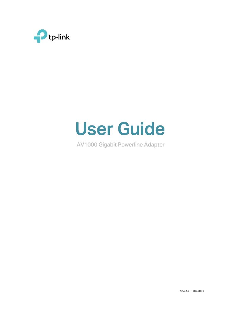 Página 1 del manual Manual de usuario TP-Link TL-PA7017