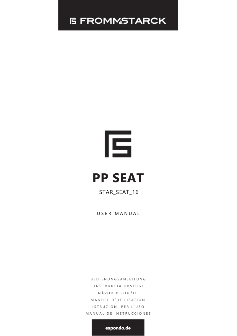 Page 1 de la notice Manuel utilisateur Fromm & Starck STAR_SEAT_16