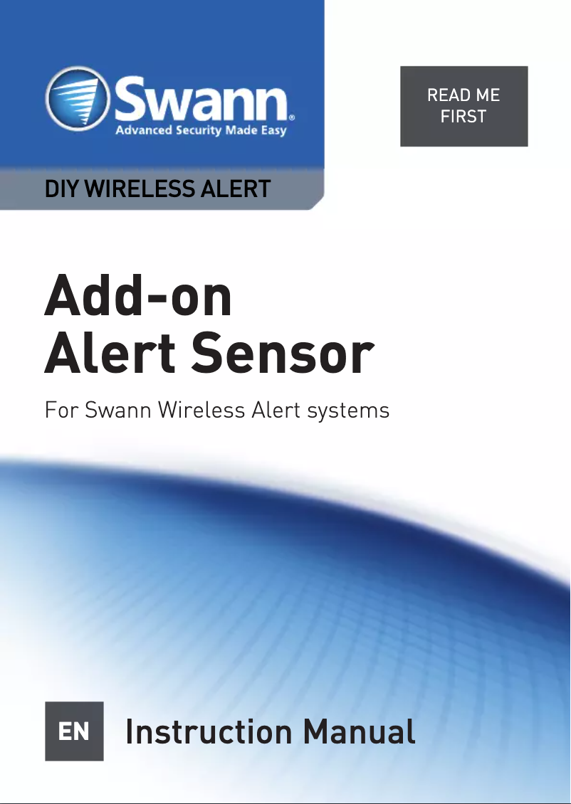 Image de la première page du manuel de l'appareil SWADS-ALSEN1