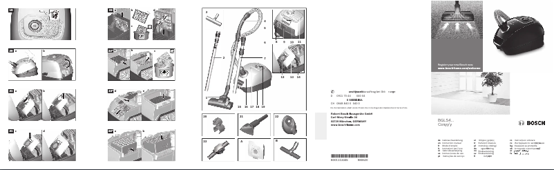 Page n°1 - Manuel utilisateur Bosch Cosyy'y BGLS4A444