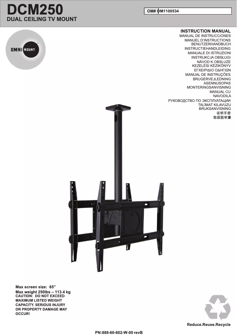 Image de la première page du manuel de l'appareil DCM250