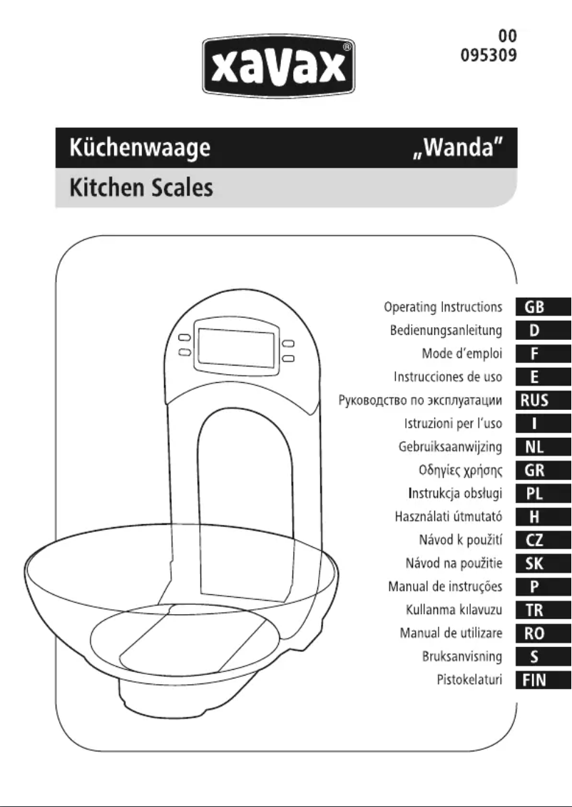 Image de la première page du manuel de l'appareil Wanda 95309