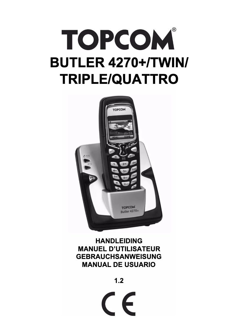Imagen de la primera página del manual del dispositivo Butler 4270+