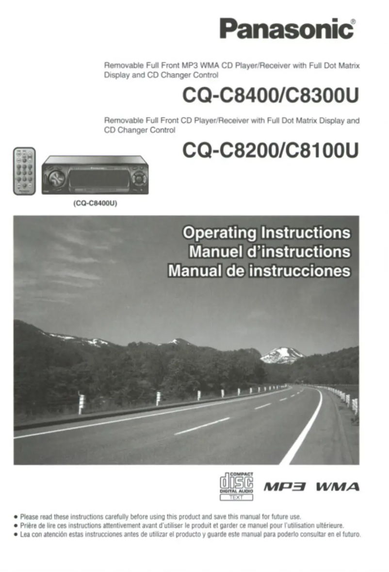 Page 1 de la notice Manuel utilisateur Panasonic CQ-C8100U