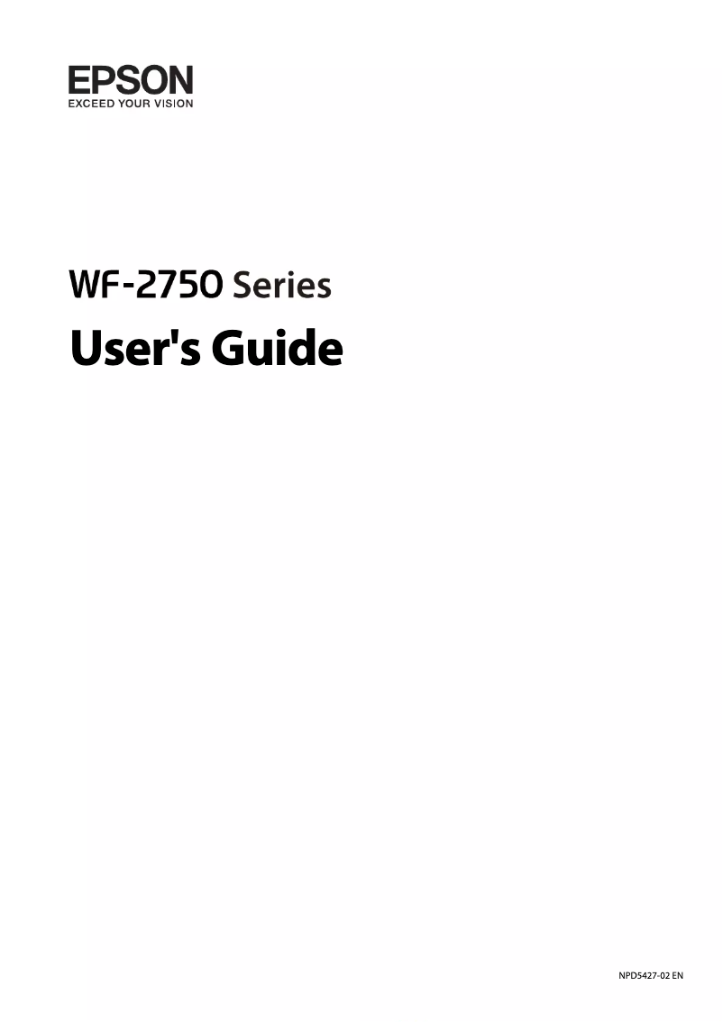 Página 1 del manual Manual de usuario Epson WorkForce WF-2751