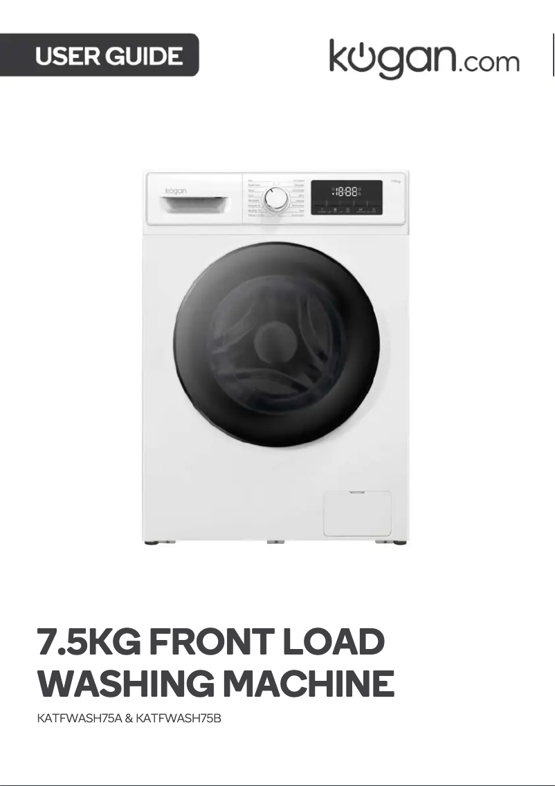 Page n°1 - Manuel utilisateur Kogan KATFWASH75A