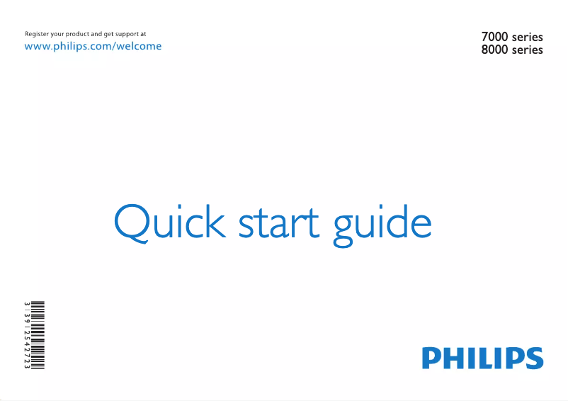 Page n°1 - Manuel utilisateur Philips 7000 series 55PFL7008G