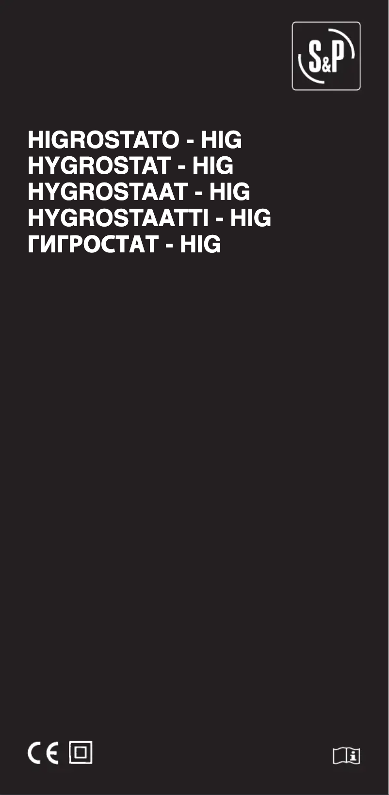 Page 1 de la notice Manuel utilisateur Soler & Palau HIG-2