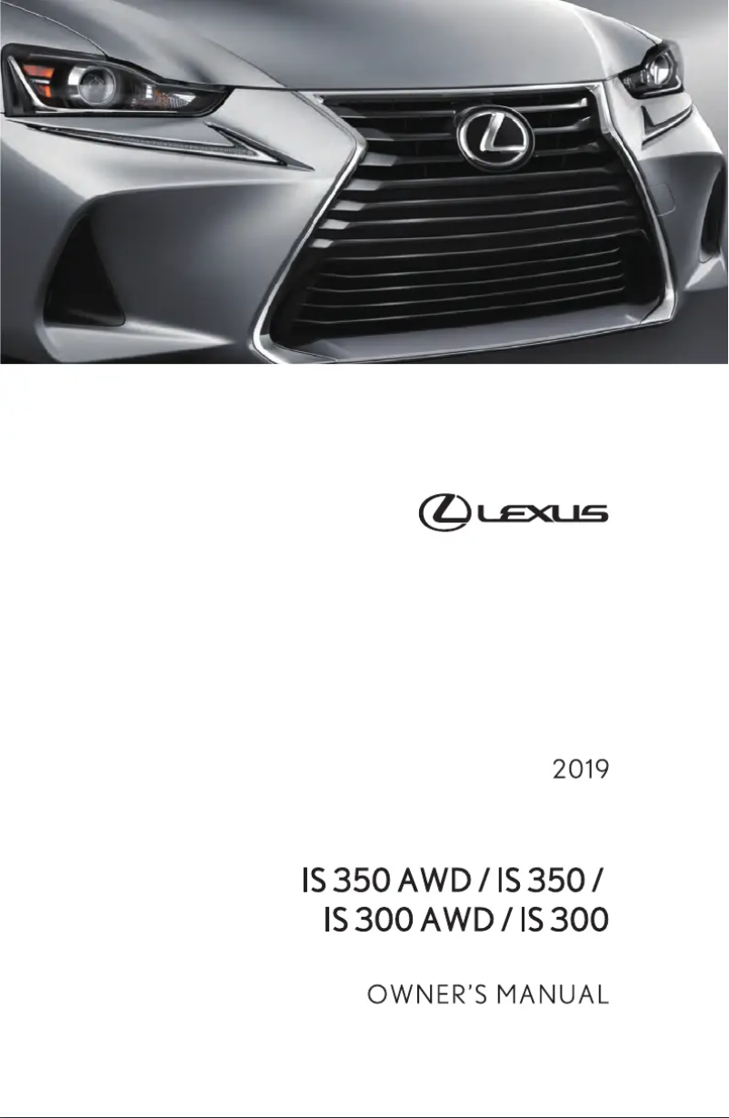 Image de la première page du manuel de l'appareil IS 300 (2019)