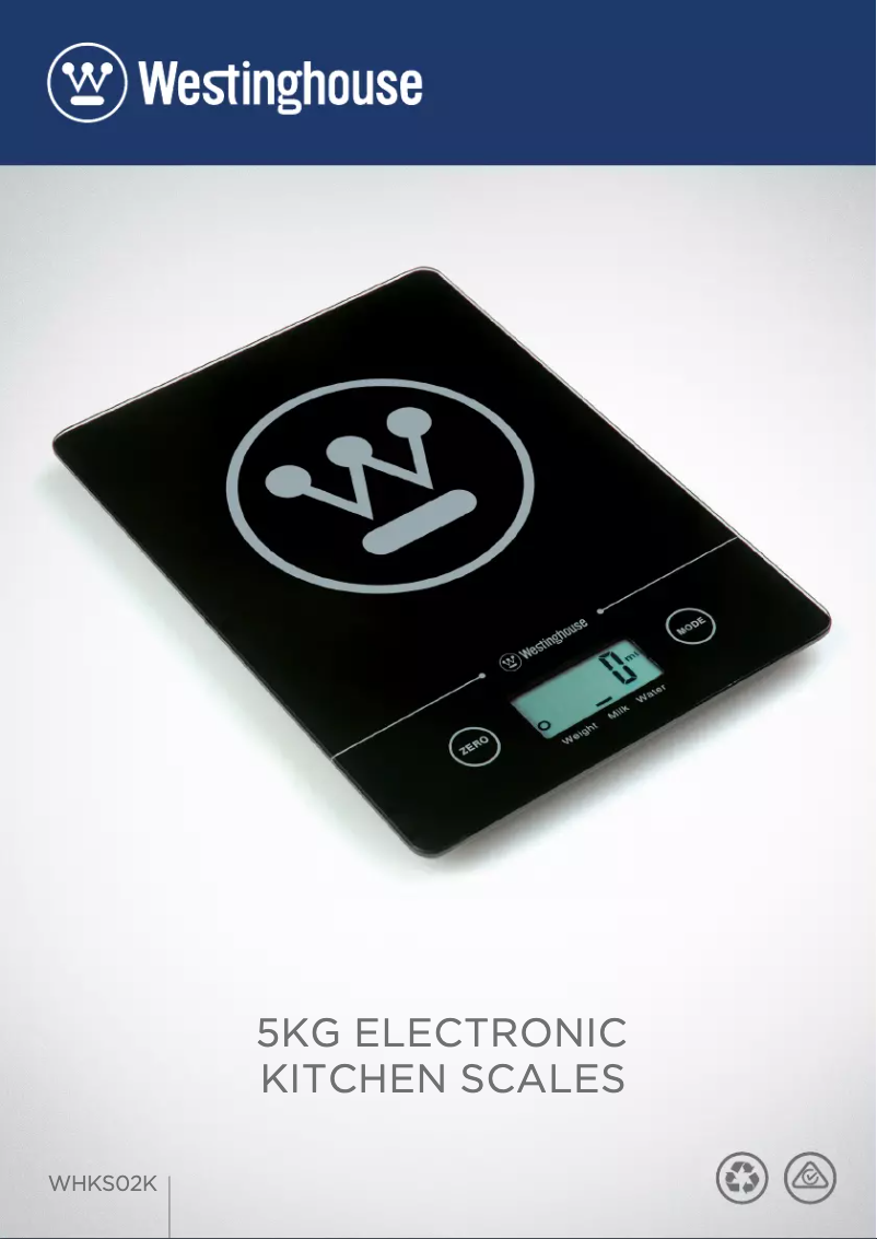 Page 1 de la notice Manuel utilisateur Westinghouse WHKS02K