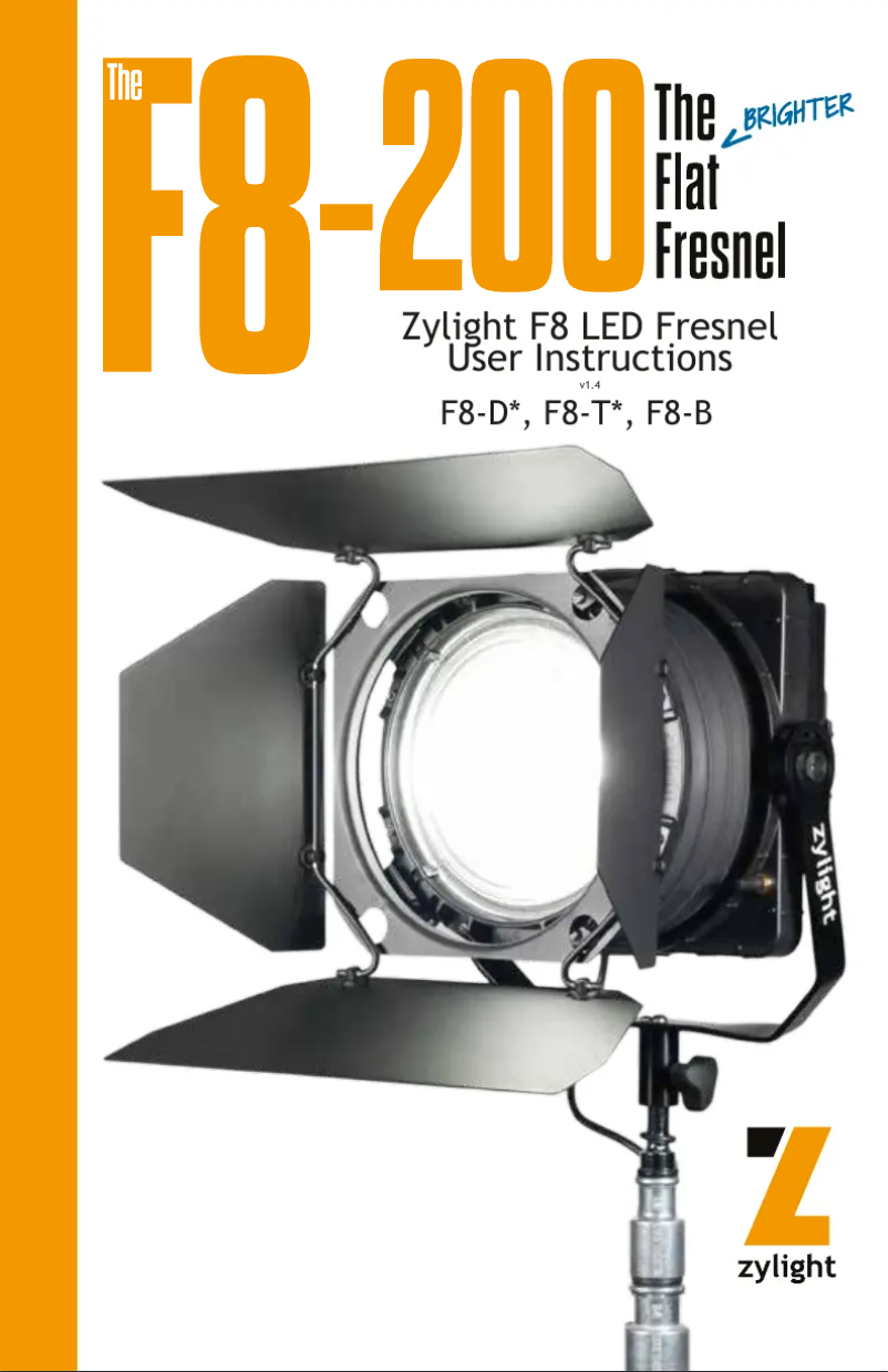 Image de la première page du manuel de l'appareil F8-200