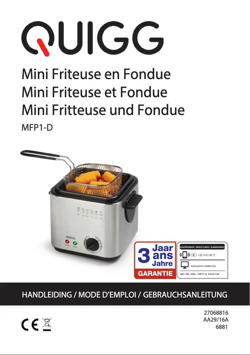 Page 1 de la notice Manuel utilisateur Primo MFP1