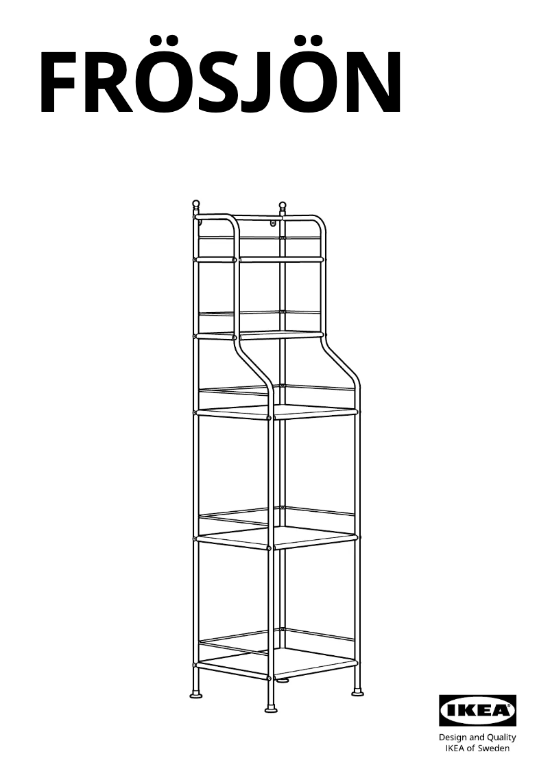 Page 1 de la notice Manuel utilisateur Ikea FRÖSJÖN 705.749.19