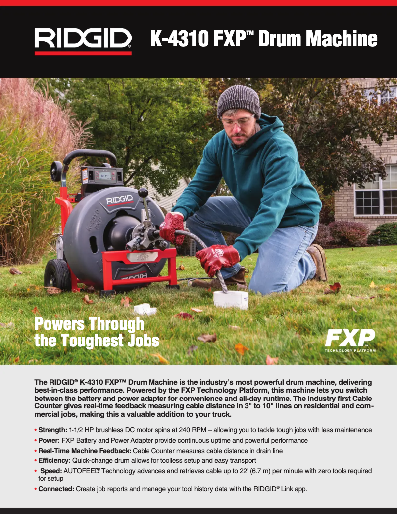 Image de la première page du manuel de l'appareil K-4310 FXP