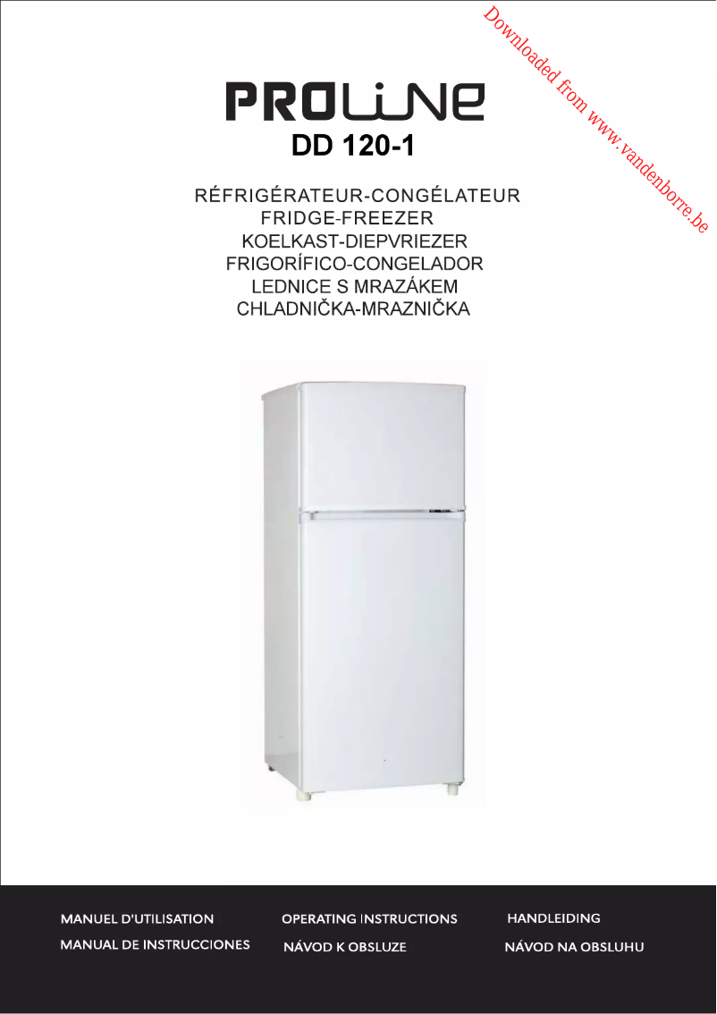 Page 1 de la notice Manuel utilisateur Proline DD120-1
