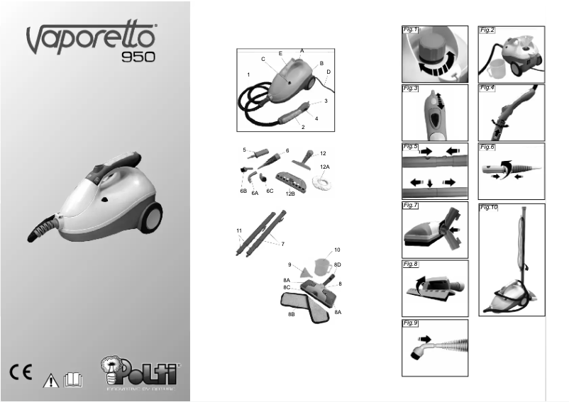 Image de la première page du manuel de l'appareil Vaporetto 950