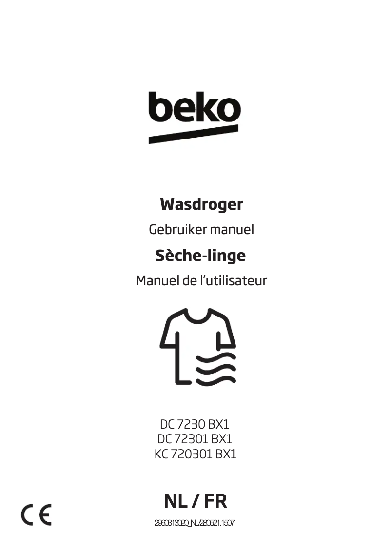 Page n°1 - Manuel utilisateur Beko DC72301BX1