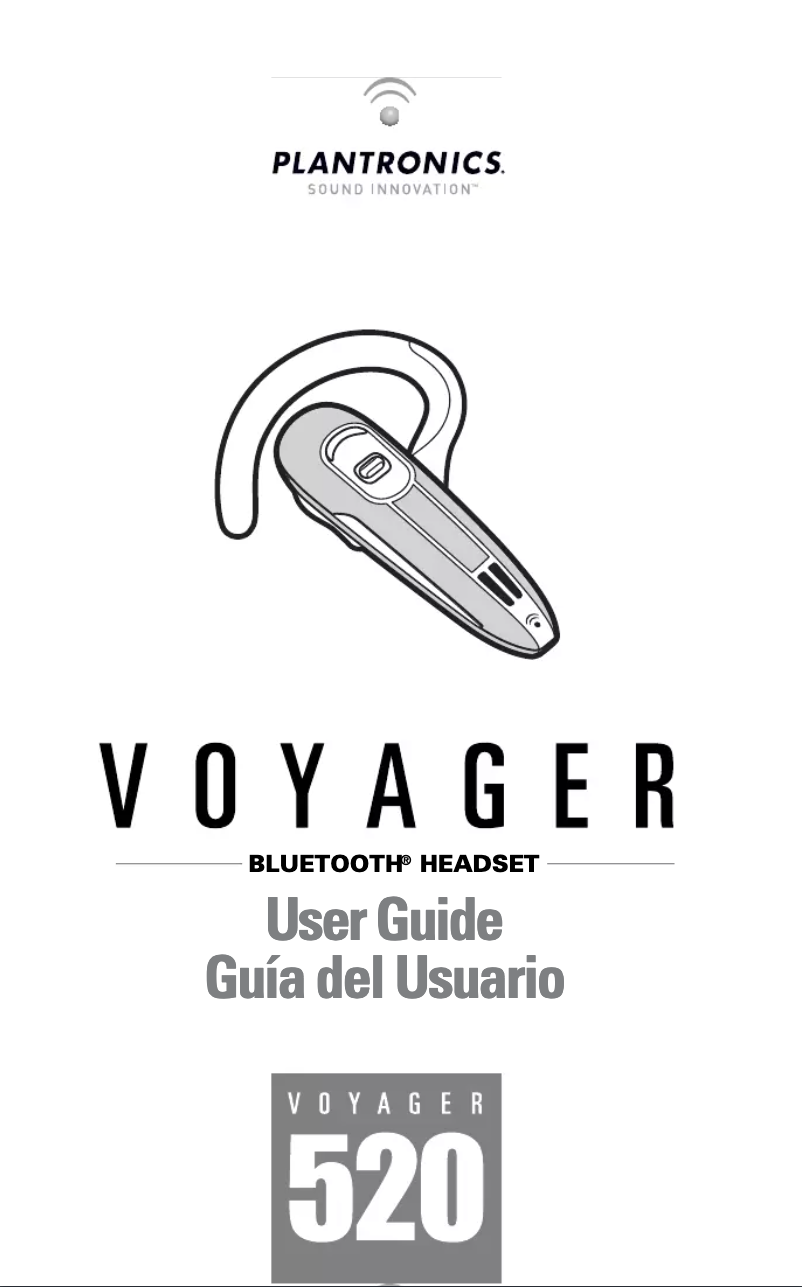 Page n°1 - Manuel utilisateur Plantronics Voyager 520
