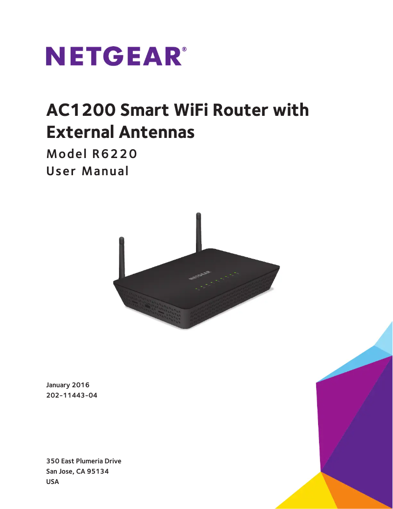 Page 1 de la notice Manuel utilisateur Netgear R6220