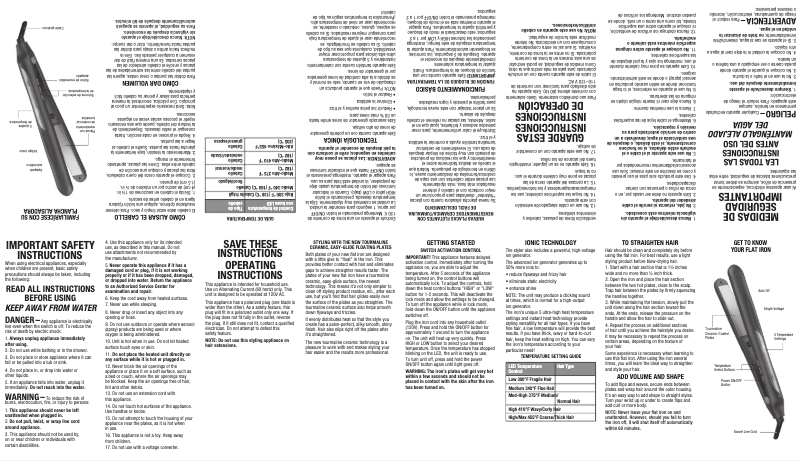 Page 1 de la notice Manuel utilisateur Conair CS1000