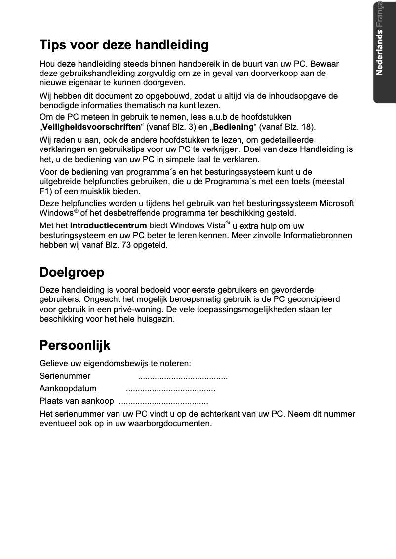 Image de la première page du manuel de l'appareil MD 96350