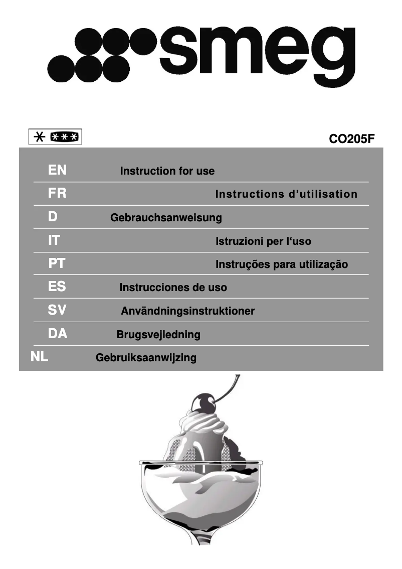 Page n°1 - Brochure Smeg CO205F