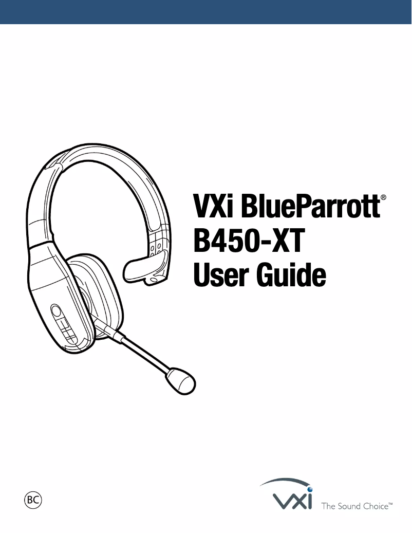 Page 1 de la notice Manuel utilisateur VXi B450-XT