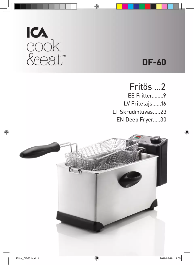Image de la première page du manuel de l'appareil DF-60