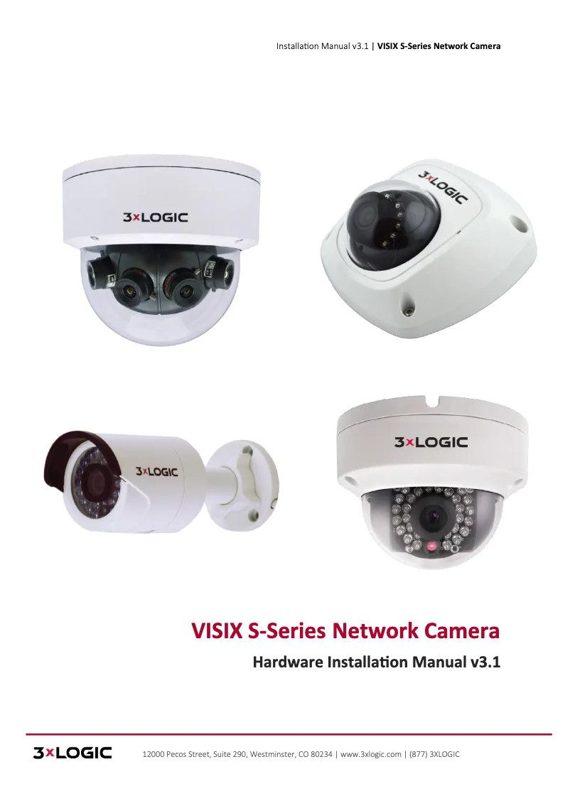 Page 1 de la notice Manuel utilisateur 3xLOGIC VISIX