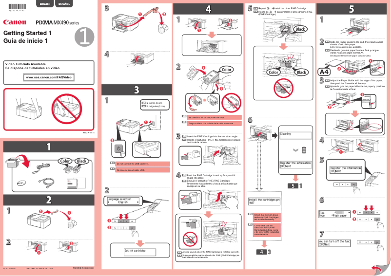 Page n°1 - Manuel utilisateur Canon Pixma MX490