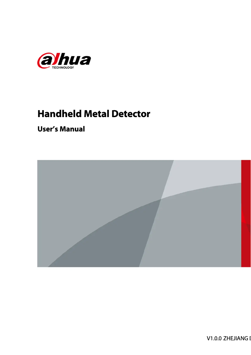 Page n°1 - Manuel utilisateur Dahua Technology ISC-H002